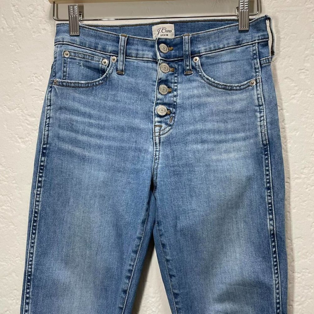 J.CREW Vintage straight eco jean in Sparkling Sea wash size 25 - Picture 3 of 6